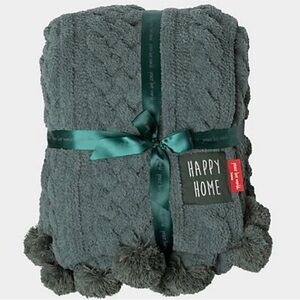 Happy Home Textured Throw Blanket